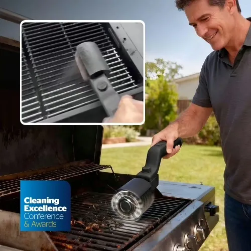 GrillWizz elektrischer Grillreiniger im Einsatz